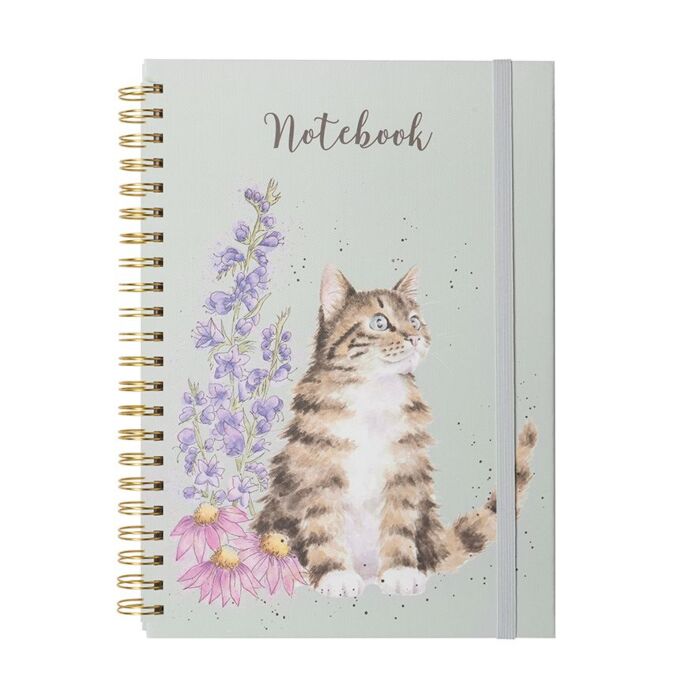 Wrendale Designs 'Whiskers and Wildflowers' Cat A4 Notebook